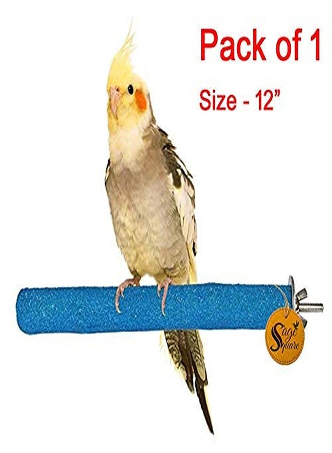 Sage Square Natural Habitat Wooden Sand Perch/Stand/Toy for Birds (Light Weight) (Size - 12") - Image 2